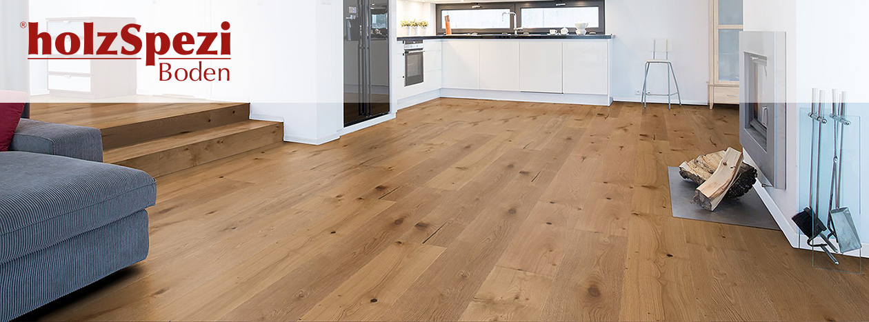 holzSpezi Boden - exklusiv Parkettboden, Vinylboden - Holzboden in top-Qualität zu unvergleichliche guten Preisen Raumbild mit holzSpezi Parkettboden